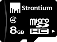 Strontium 8GB MicroSDHC Memory Card Class 4 Rs.111