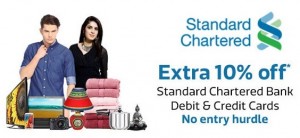 Flipkart Standard Chartered Cards offer