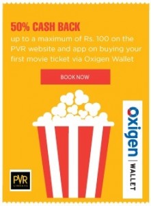 PVR Cinemas Oxigenwallet Offer