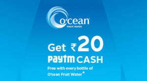Paytm Ocean Water Bottle Offer