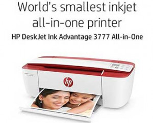 HP DeskJet 3777 Smallest Printer