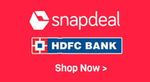 Snapdeal HDFC Card Offers on Online Shopping