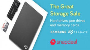 Snapdeal Great Storage Sale