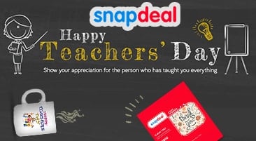 Snapdeal Teachers Day Offer