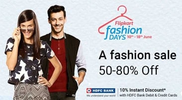 Flipkart Fashion Days Sale 2017