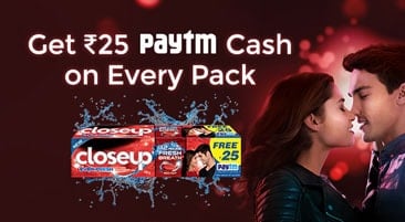 Paytm CloseUp Offer Cash Code