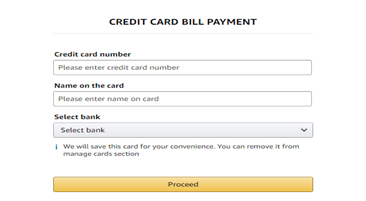 Credit Card bill payment offers
